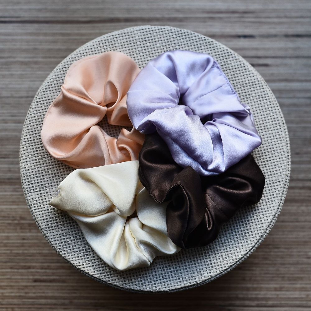 Satin Scrunchie Set (5-Pack) — image 3