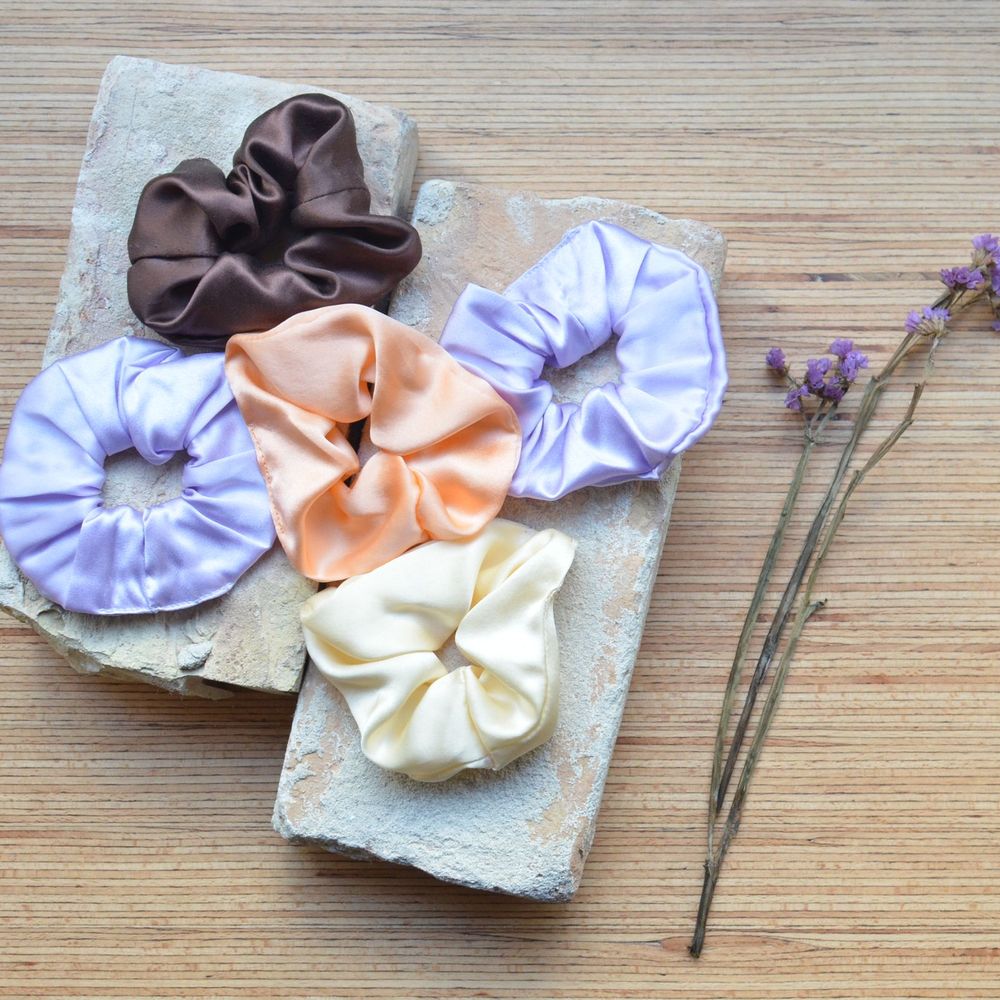 Satin Scrunchie Set (5-Pack) — image 5