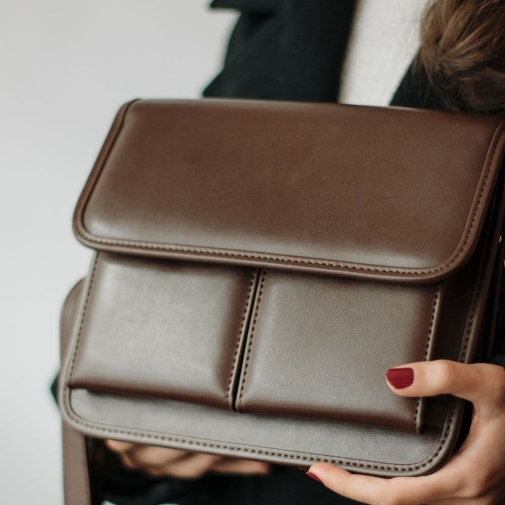 Sculpted Pocket Shoulder Bag